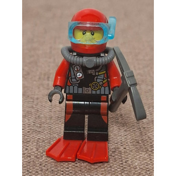 Lego búvár figura piros ruhás (2)