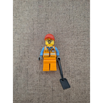 Lego minifigura (16) Munkás lapáttal