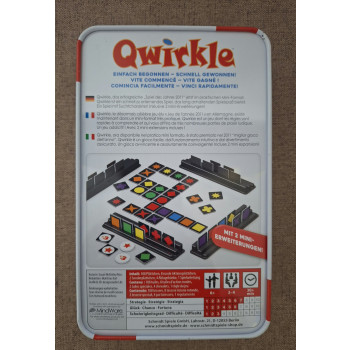 Qwirkle, utazó fém dobozos