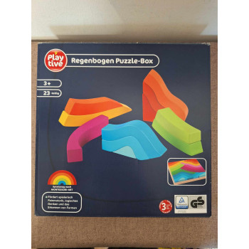 Montessori szivárvány puzzle box