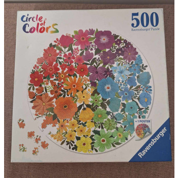 Circle of colors 500 db-os kirakó, virágok,Ravensburger