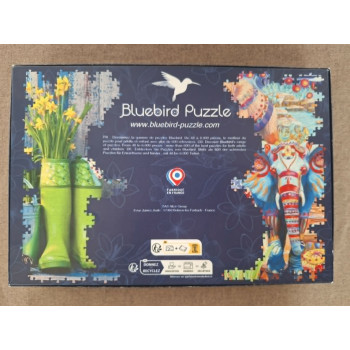 Bluebird Puzzle: Fleurs et Papillons
