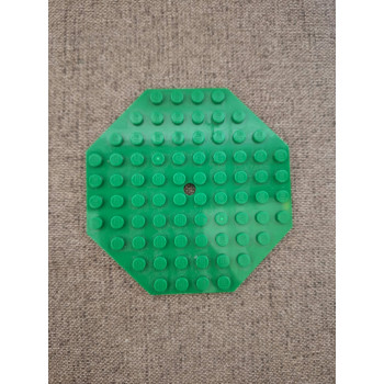 lego nyolcszög alak zöld 10x10