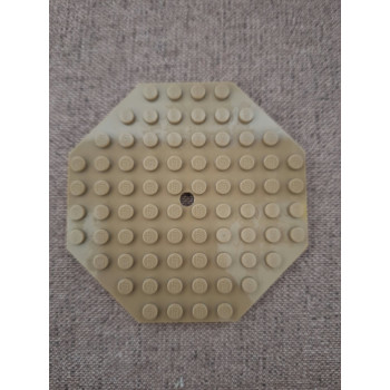 lego nyolcszög alak drapp 10x10