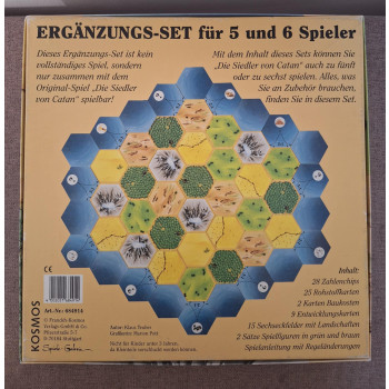 Catan 5-6 fős kiegészítő, fa bábus, Kosmos